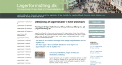 Desktop Screenshot of lagerformidling.dk